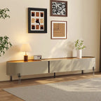86.6 Mobile TV in pelle, Porta TV moderno con 3 cassetti