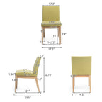 Sedie da Pranzo Imbottite Set da 2, Sedie Laterali Moderne da Cucina