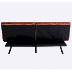 Divano Letto Futon, Divano Letto Convertibile in Ecopelle per Spazi Piccoli e Compatti, Dormitorio, Salotto