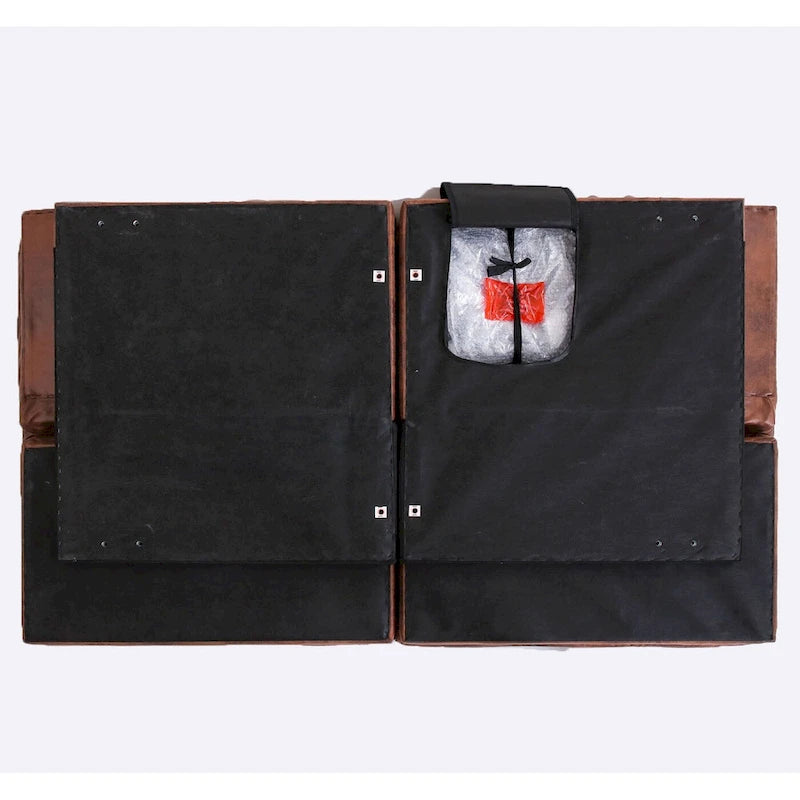 Divano Letto Futon, Divano Letto Convertibile in Ecopelle per Spazi Piccoli e Compatti, Dormitorio, Salotto