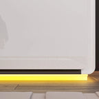Comodino a LED Moderno Tavolino da Salotto Lucido Comodino Tavolino da Notte