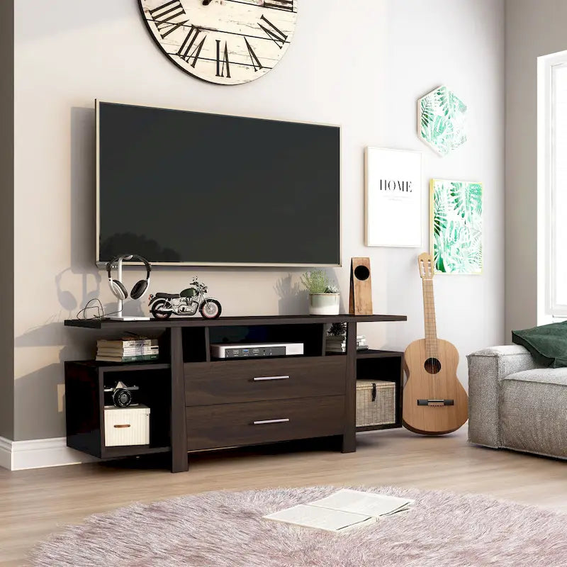 Mobile TV multifunzionale da 60 pollici con ante e design moderno