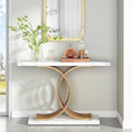 Consolle, Tavolo da ingresso con gambe geometriche, Tavolo da divano - 11,81P x 39,37L x 31,49A