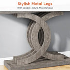 Consolle, Tavolo da ingresso con gambe geometriche, Tavolo da divano - 11,81P x 39,37L x 31,49A