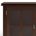Madia/Credenza Contemporanea in Legno Massello da 60 Pollici, Marrone Rossiccio