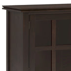 Madia/Credenza Contemporanea in Legno Massello da 60 Pollici, Marrone Rossiccio