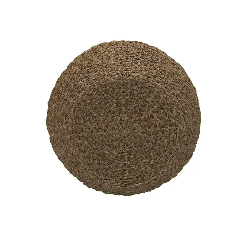 Tavolino Cesto Contenitore in Vimini Intrecciato a Mano a Forma di Barile, 43 cm (L) x 43 cm (P) x 48 cm (A)