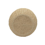 Tavolino Cesto Contenitore in Vimini Intrecciato a Mano a Forma di Barile, 43 cm (L) x 43 cm (P) x 48 cm (A)