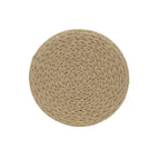 Tavolino Cesto Contenitore in Vimini Intrecciato a Mano a Forma di Barile, 43 cm (L) x 43 cm (P) x 48 cm (A)