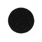 Tavolino Cesto Contenitore in Vimini Intrecciato a Mano a Forma di Barile, 43 cm (L) x 43 cm (P) x 48 cm (A)