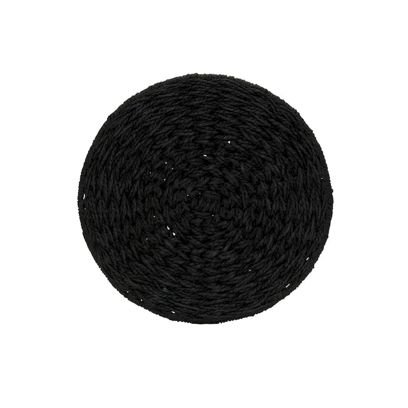 Tavolino Cesto Contenitore in Vimini Intrecciato a Mano a Forma di Barile, 43 cm (L) x 43 cm (P) x 48 cm (A)