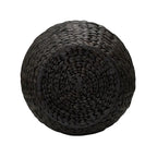 Tavolino Cesto Contenitore in Vimini Intrecciato a Mano a Forma di Barile, 43 cm (L) x 43 cm (P) x 48 cm (A)