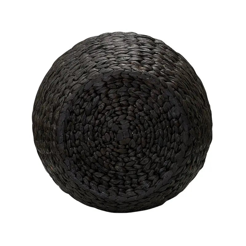 Tavolino Cesto Contenitore in Vimini Intrecciato a Mano a Forma di Barile, 43 cm (L) x 43 cm (P) x 48 cm (A)