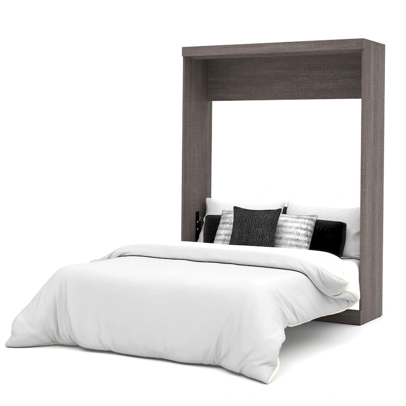 Letto a scomparsa Queen Murphy 65W con mobile, design pieghevole salvaspazio
