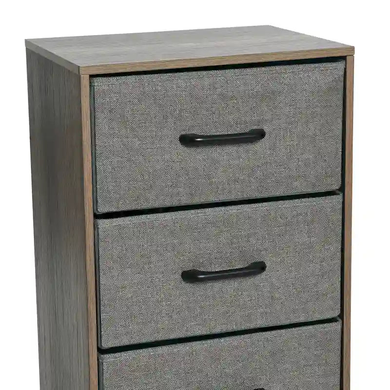 Cassettiera a torre a 4 cassetti per vestiti e contenitori da camera da letto