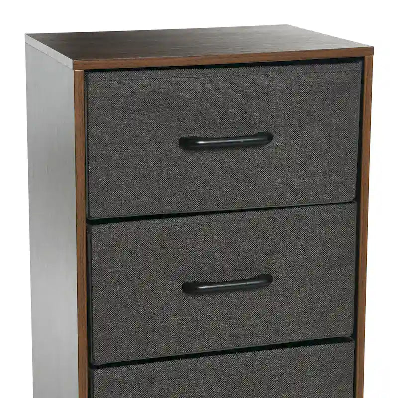Cassettiera a torre a 4 cassetti per vestiti e contenitori da camera da letto