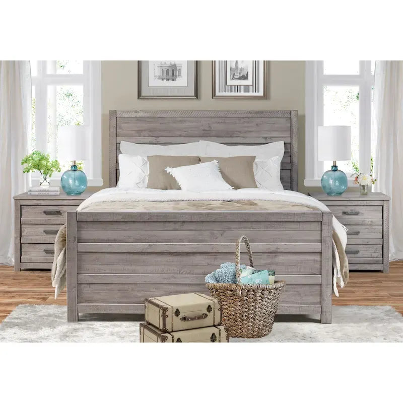Struttura Letto King Size con Testiera Moderna Imbottita