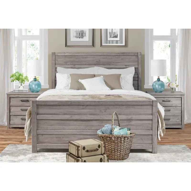Struttura Letto King Size con Testiera Moderna Imbottita