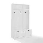 Panca appendiabiti da ingresso con ganci appendiabiti e contenitore, 42,5" L x 18" P x 74" H