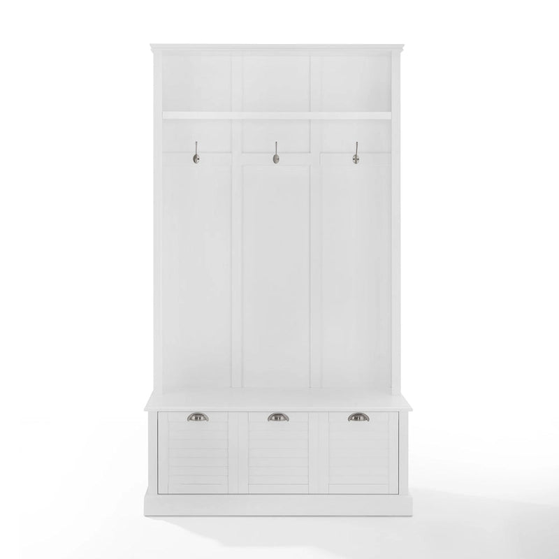 Panca appendiabiti da ingresso con ganci appendiabiti e contenitore, 42,5" L x 18" P x 74" H