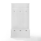 Panca appendiabiti da ingresso con ganci appendiabiti e contenitore, 42,5" L x 18" P x 74" H