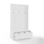 Panca appendiabiti da ingresso con ganci appendiabiti e contenitore, 42,5" L x 18" P x 74" H