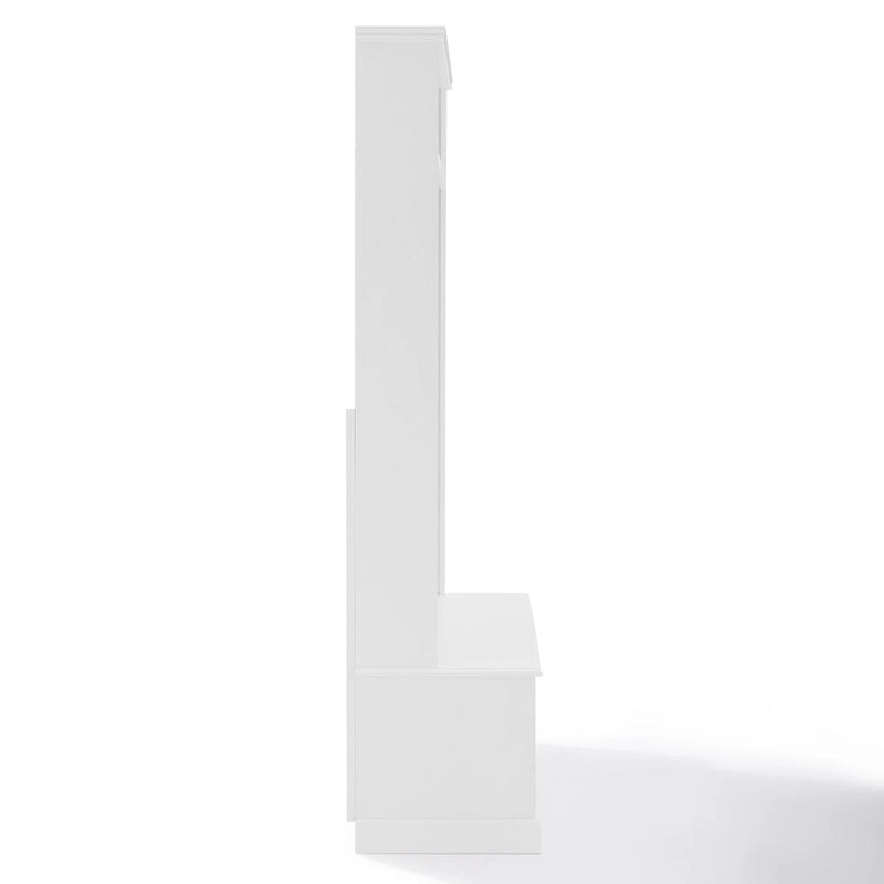 Panca appendiabiti da ingresso con ganci appendiabiti e contenitore, 42,5" L x 18" P x 74" H