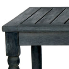 Tavolino da caffè da esterno in legno di acacia, 109 cm L x 61 cm P x 43 cm A, finitura naturale
