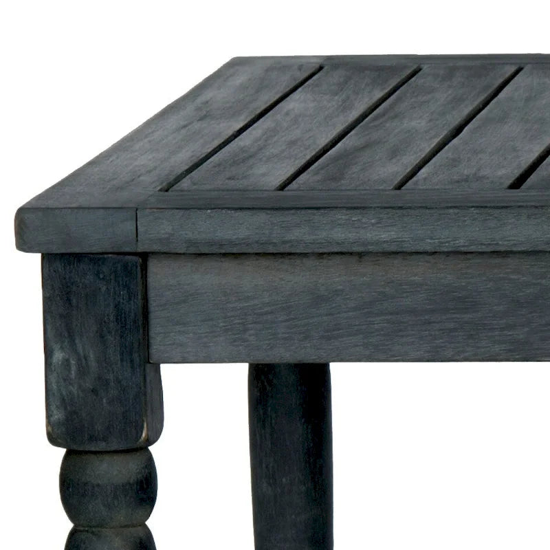 Tavolino da caffè da esterno in legno di acacia, 109 cm L x 61 cm P x 43 cm A, finitura naturale
