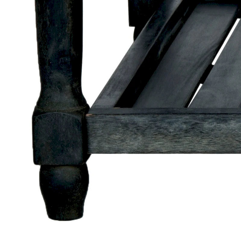 Tavolino da caffè da esterno in legno di acacia, 109 cm L x 61 cm P x 43 cm A, finitura naturale
