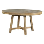 Tavolo da pranzo allungabile rotondo da cascina con 16 inserti in legno per cucina